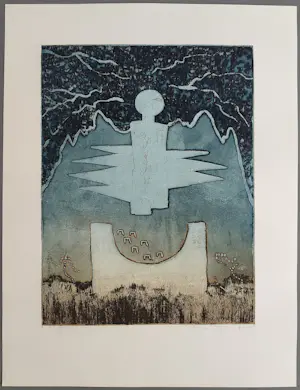 Jan Montyn - Second jour - Illusion - gesigneerde ets kopen? Bied vanaf 99!