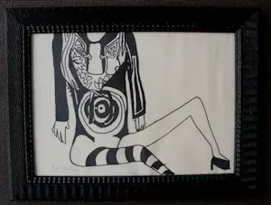 Rob Scholte - Stift tekening - 2010 kopen? Bied vanaf 199!