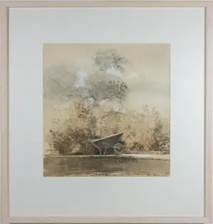 Jose Calsina - Aquarel, Z.T. - Ingelijst kopen? Bied vanaf 30!