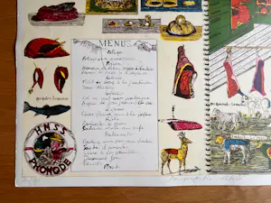 Jacqueline de Jong - Gesigneerde litho - "New Perfection Cookbook" - 180/190 - 1975 kopen? Bied vanaf 85!