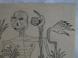 Niet of onleesbaar gesigneerd - Pentekening , “Surrealistische voorstelling” – gesigneerd - 1938 kopen? Bied vanaf 1!