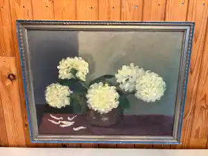 Maria Wilhelmina Helena Blans - Stilleven met witte hortensia's kopen? Bied vanaf 50!
