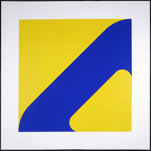 Hans Koetsier - Zeefdruk, Abstract geometrische compositie kopen? Bied vanaf 1!