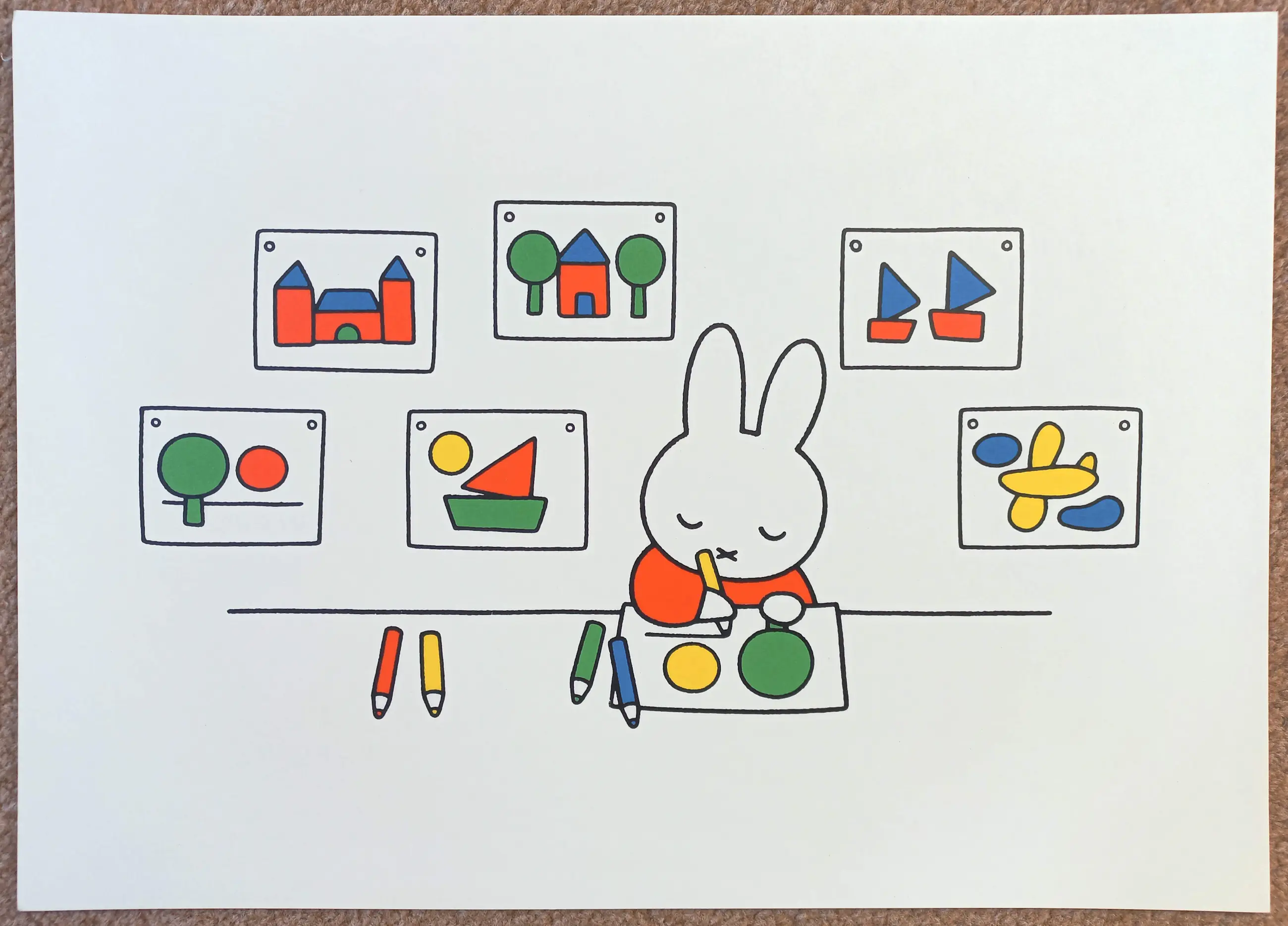 Dick Bruna - Miffy at school, offset litho - Free shipping within