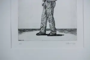 Erlend Steiner Lovisa - (Ingekleurde) Etsen op papier, Pierre - Ingelijst kopen? Bied vanaf 35!