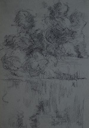Willem van Leusden - tekening, schets landschap kopen? Bied vanaf 30!