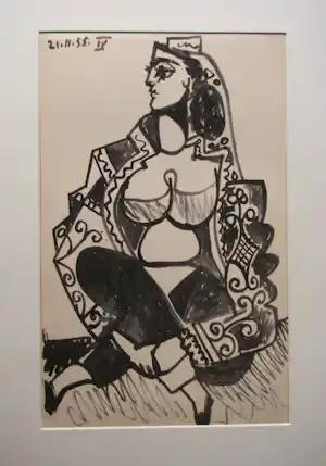 Pablo Picasso - " JACQUELINE PICASSO ( ROQUE ) " 1955 . kopen? Bied vanaf 200!