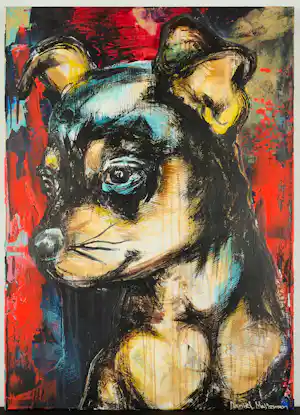 Daniel Maltzman - Chihuahua - XL Schilderij in Acryl - Rich & Famous Artist kopen? Bied vanaf 790!