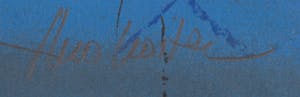 Theo Koster - Zeefdruk en collage, Zonder titel (liggend blauw) - Ingelijst (Groot) kopen? Bied vanaf 50!