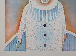 Jean Michel Folon - De Clown, Heliogravure kopen? Bied vanaf 40!