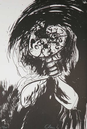 Hugo Claus - Litho uit de portfolio Fuga, Winter 2 (inclusief map en haiku) kopen? Bied vanaf 70!