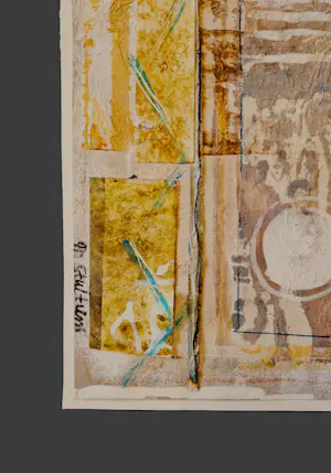 Marijke Stultiens - Limburgs (textiel) kunstenares - bijzondere jaren 90 papier- collage - gesigd. kopen? Bied vanaf 68!