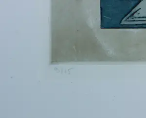 Jan Montyn - Ets, Vietnam Graffito - Ingelijst kopen? Bied vanaf 70!