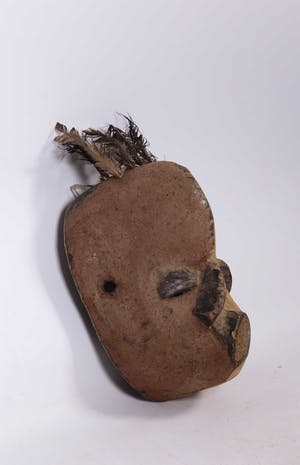 Pende - Hout, Oud Mbuyu-masker met veren kopen? Bied vanaf 1!