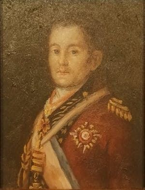 Niet of onleesbaar gesigneerd - Franse officier & Vrouw in het rood - 2 miniatuur portretten - 19e eeuw kopen? Bied vanaf 10!