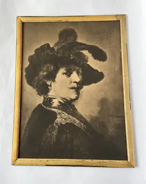 Rembrandt van Rijn - Tronie van een man met gevederde baret kopen? Bied vanaf 50!
