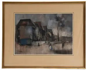Jan Rijlaarsdam - Ingelijste aquarel: Nijmegen - 1950 kopen? Bied vanaf 375!
