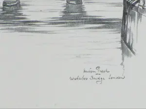 Anton Pieck - Waterloo Bridge Londen - Litho kopen? Bied vanaf 1!