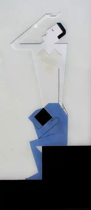 Hendrik Valk - Schildering achter glas : begrijp toch! -1969 verkocht voor € 248!