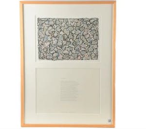 Jan Wolkers - "Winterbeelden" - Lithografie met gedicht, Ingelijst kopen? Bied vanaf 220!
