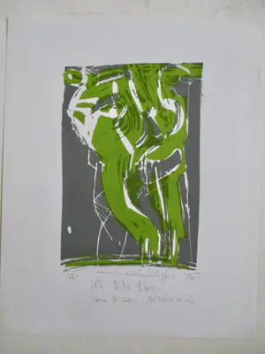 Niet of onleesbaar gesigneerd - 7 tekeningen/grafiek div. kunstenaars oa Peter Roth Jose Gorris kopen? Bied vanaf 1!