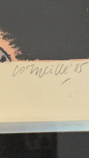 Corneille - Liggend naakt met kat en vogel kopen? Bied vanaf 150!