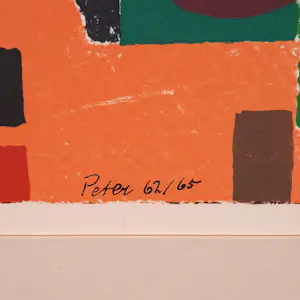 Geni Peter - zeefdruk - Abstract 62 - 1965 - 25770 kopen? Bied vanaf 65!