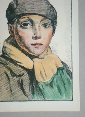 Jean Colin - L'Ecolier - 1931 - Originele lithografie - Gesigneerd kopen? Bied vanaf 50!