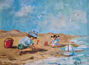 Henk Poeder - Strandplezier verkocht voor € 162!