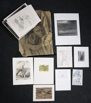 Janus Nuiten - Verschillende technieken, Lot van 59 diverse landschappen kopen? Bied vanaf 100!