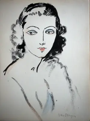 Kees van Dongen - Portrait de femme kopen? Bied vanaf 950!