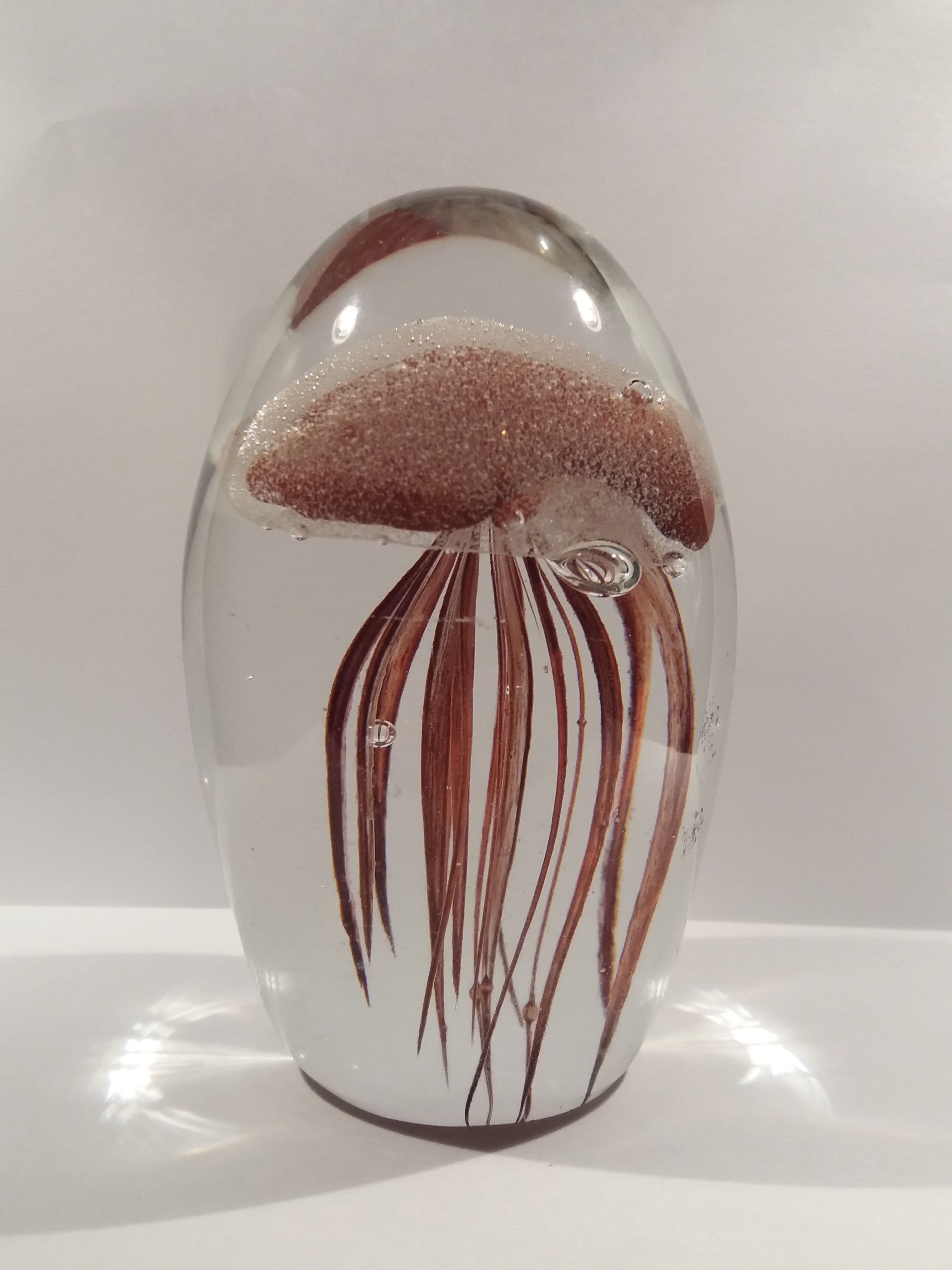 Niet of onleesbaar gesigneerd - 3D jellyfish Presse-papier Glow in the Dark kopen? Bied vanaf 1!