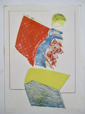 Niet of onleesbaar gesigneerd - 7 tekeningen/grafiek div. kunstenaars oa Peter Roth Jose Gorris kopen? Bied vanaf 1!