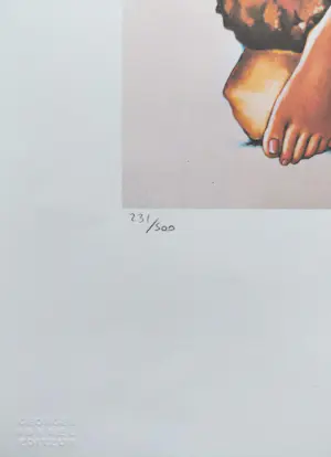 Mel Ramos - Hamburger Girl, genummerde offset litho kopen? Bied vanaf 75!