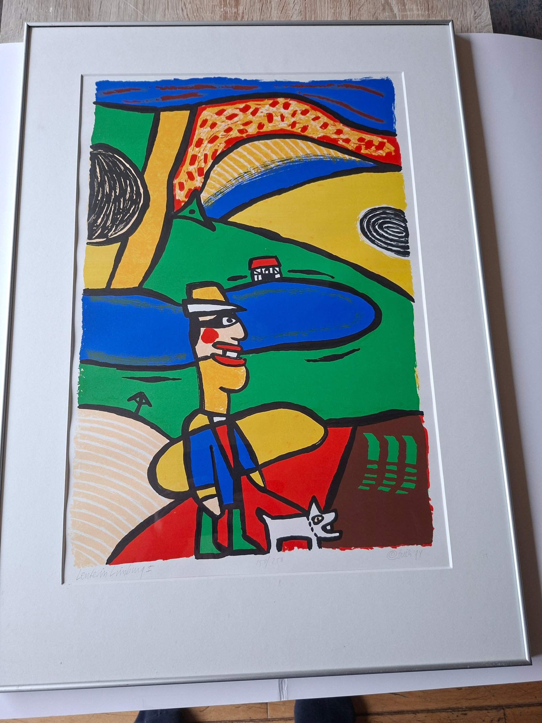 Clemens Briels - Zeefdruk, Titel, "Lente in Limburg 1 ". kopen? Bied vanaf 90!