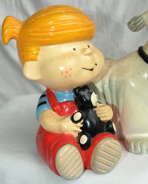 Henry King (Hank) Ketcham - 2 Beelden , Dennis the Menace / Dennis de Bengel - 1974 kopen? Bied vanaf 10!