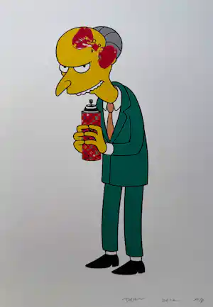 Death NYC - handgesigneerde zeefdruk | 'Mister Burns / Louis Vuitton spray can' | 2012 kopen? Bied vanaf 75!
