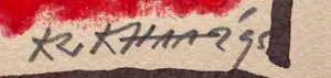 Herman Krikhaar - Handgesigneerde zeefdruk | 1995 kopen? Bied vanaf 50!