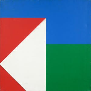 Niet of onleesbaar gesigneerd - Acryl op doek, Geometrische compositie kopen? Bied vanaf 1!