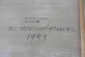 Rien Monshouwer - Olieverf op doek - mei 87/88 (Zeer groot) kopen? Bied vanaf 1!