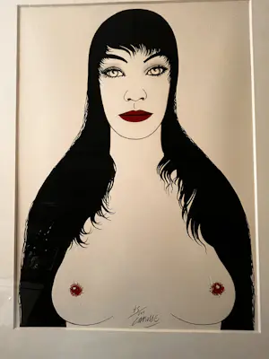 Felix Labisse - "Les Promesses d'un Visage" Kleurenlitho uit de reeks "Les Fleurs du mal" 1975 kopen? Bied vanaf 189!