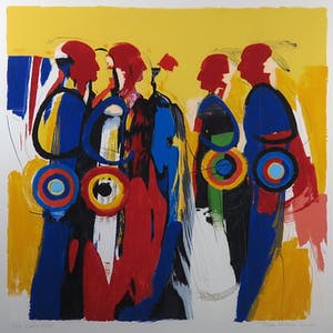 Frank Lejeune - Zeefdruk, The Lakota People - Ingelijst (Groot) kopen? Bied vanaf 1!