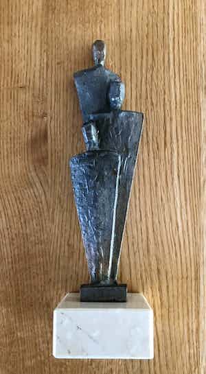 Jos Gielen - Gezin - Beeld Brons verkocht voor € 60!