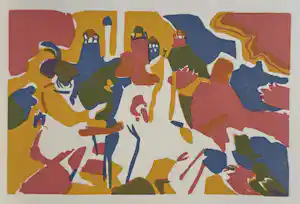 Wassily Kandinsky - Orientalisches - Original-Farbholzschnitt 1913, Werkverz. dfxRoethel 106 kopen? Bied vanaf 120!