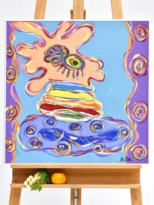 Niet of onleesbaar gesigneerd - Leda - Figuratief abstract kopen? Bied vanaf 1!