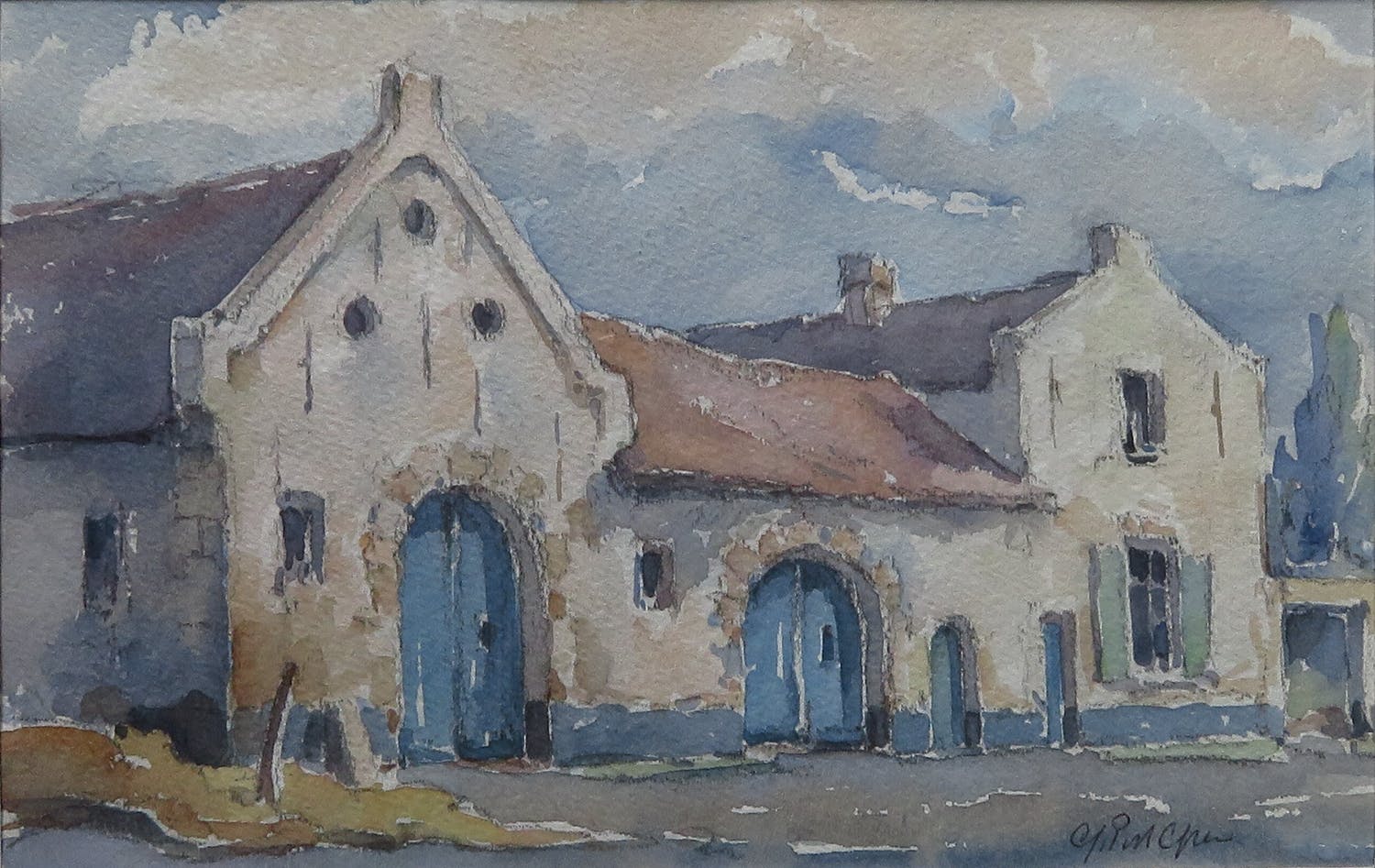 Gerard Post Greve - Franse boerderij Verkocht | Kunstveiling.be