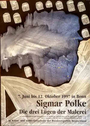Sigmar Polke - Die Drei Lugen der Malerei verkocht voor € 20!