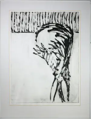 Raph de Haas - Set van 2 x Monotype op papier, Zonder titel - Ingelijst kopen? Bied vanaf 60!