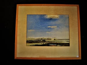 Peter Teeling - Fraaie impressionistische Aquarel "Hollands dorp aan de kust" gesigneerd 1972 kopen? Bied vanaf 20!