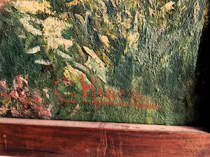 Niet of onleesbaar gesigneerd - Ca. 1920 Spaans post impressionistisch olieverf "rio Lemoa" GROOT! kopen? Bied vanaf 1!